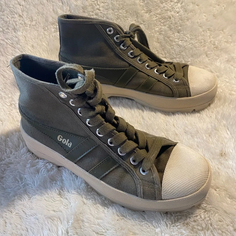 🌟HP🌟GOLA by Anthropologie Coaster Peak High Top Sneaker Bootie Size 5 - Picture 3 of 9